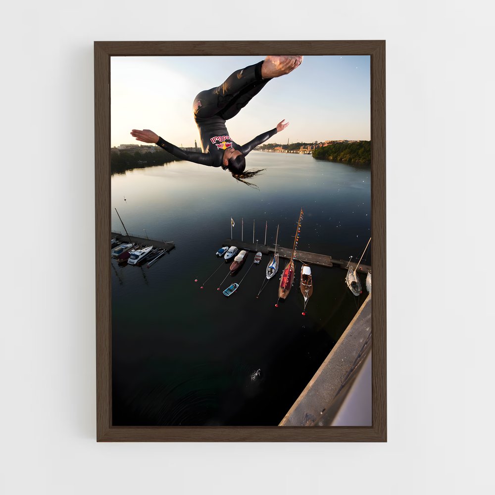 Poster Plongeon Libérateur – affiche Plongeon de falaise (vue 5)
